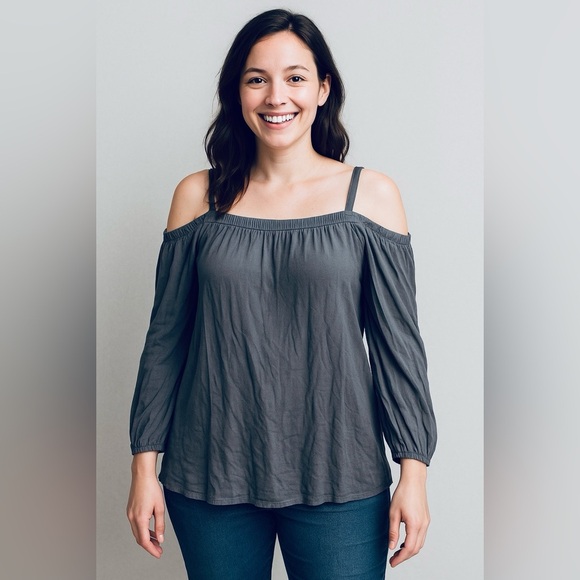 Cruel Denim Off shoulder Top - Picture 1 of 5